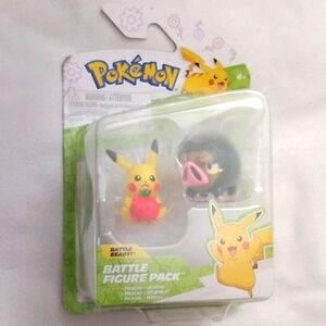 Pokemon Battle Figures 2-Pack Pikachu & Lechonk Mini Figures PKW4107